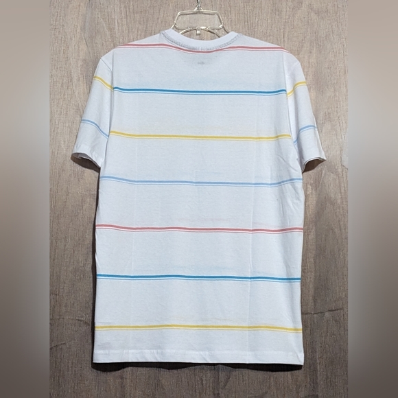 NWT Ben Sherman Regular Fit Multicolor Fine Stripe Short Sleeve Shirt Small - Picture 2 of 4